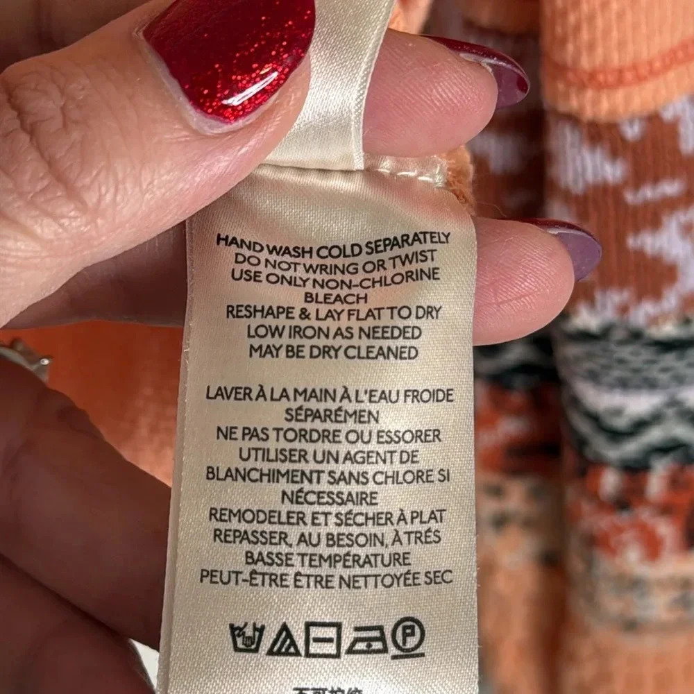 Free People Mix Cuff Thermal Desert Orange Size Small - Picture 6 of 9